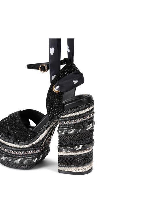 Kurt Geiger London Chelsea Platform Sandal In Black