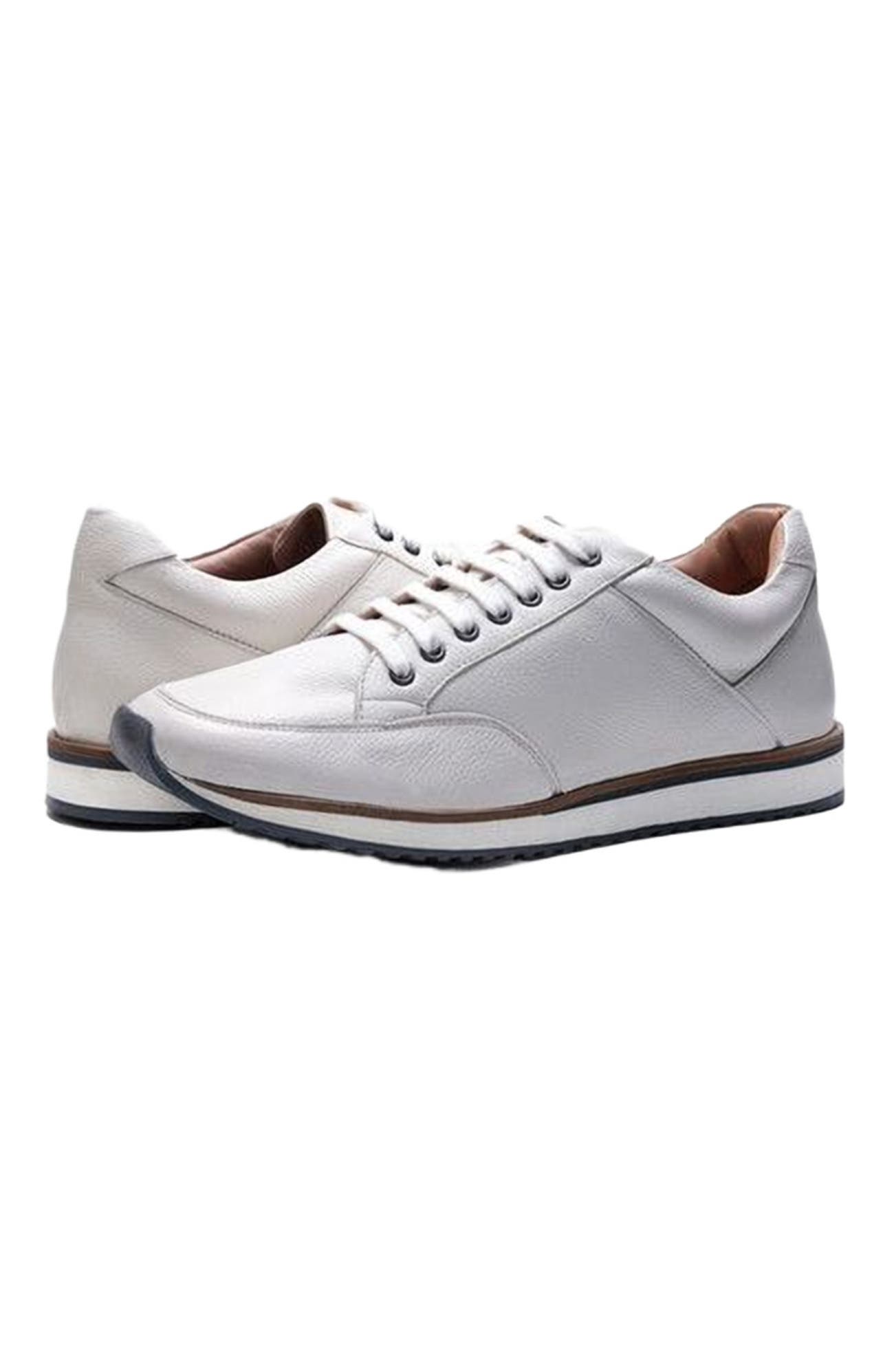 Brooklyn Sneaker, Alternate, color, White Leather