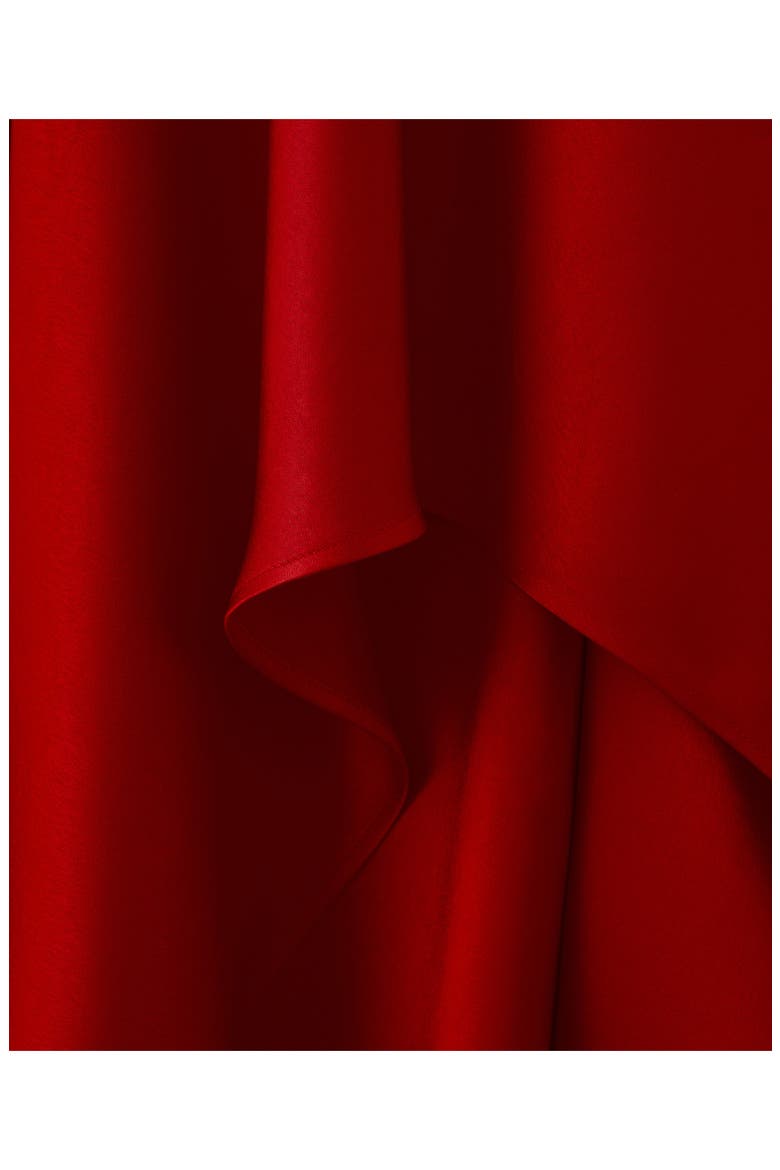Asymmetrical Satin Dress, Alternate, color, RED