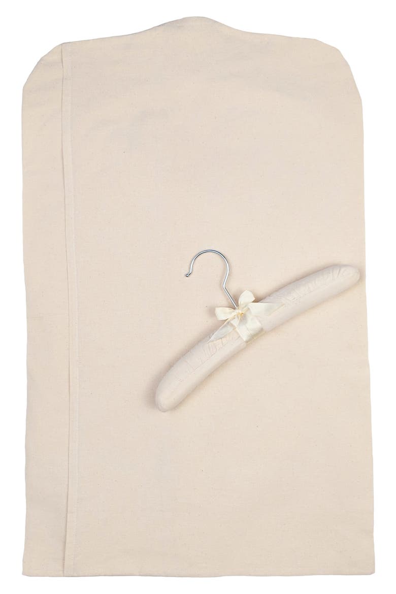 Heirloom Preservation Garment Bag, Main, color, IVORY