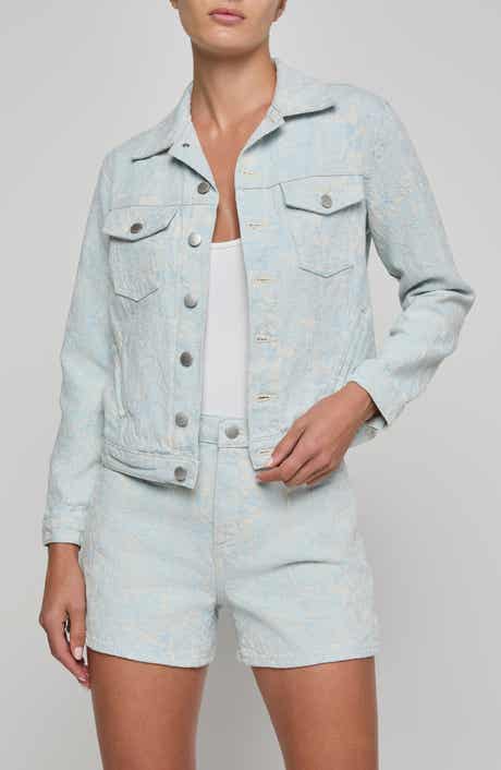 Maven Floral Stitch Denim Jacket