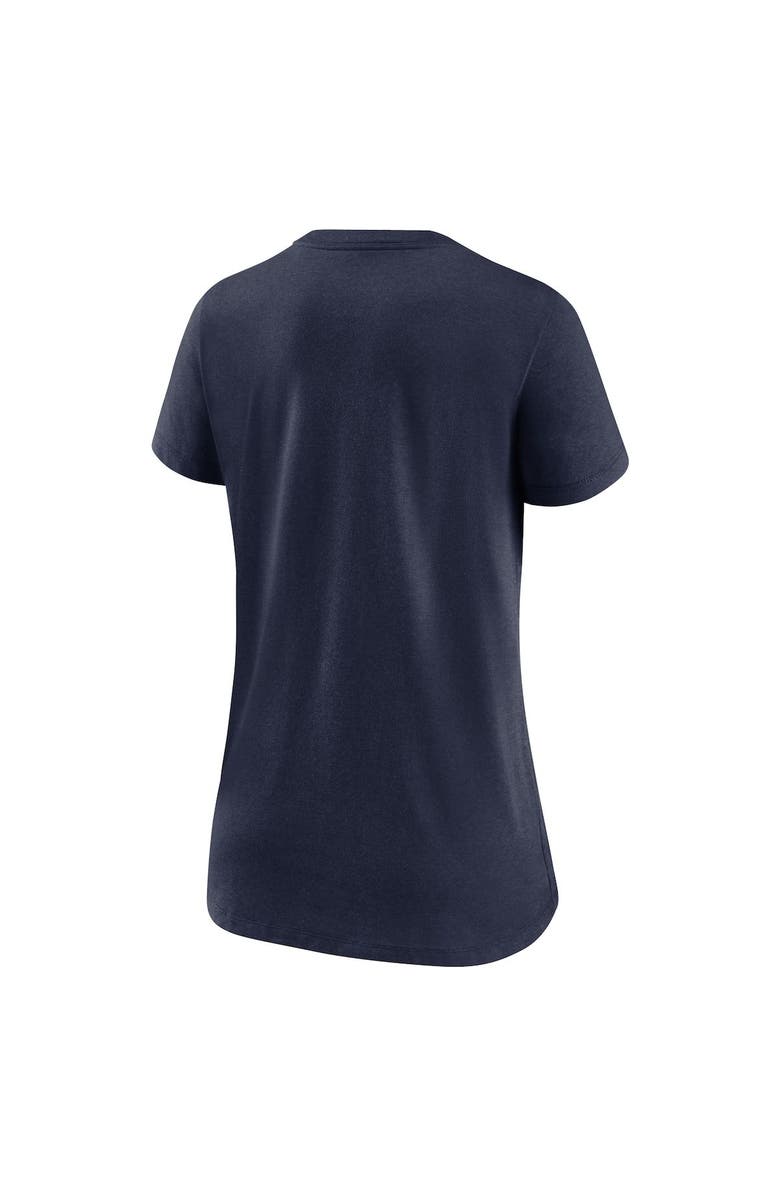 Nike Women's Nike Heathered Navy Denver Broncos Lock Up Tri-Blend V-Neck T-Shirt, Alternate, color, 