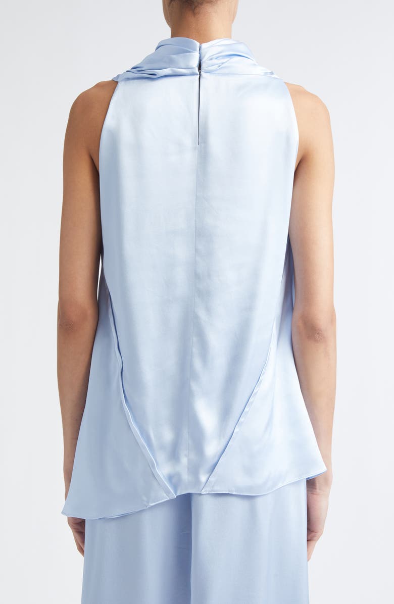 Altuzarra Sleary Floral Draped Silk Satin Top, Alternate, color, Danube Shibori Flower