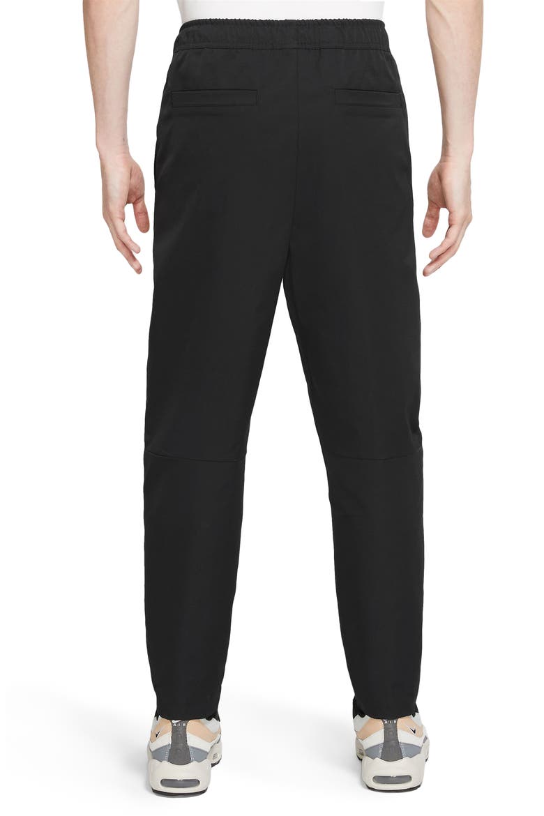 Woven Tapered Leg Pants, Alternate, color, BLACK/ WHITE