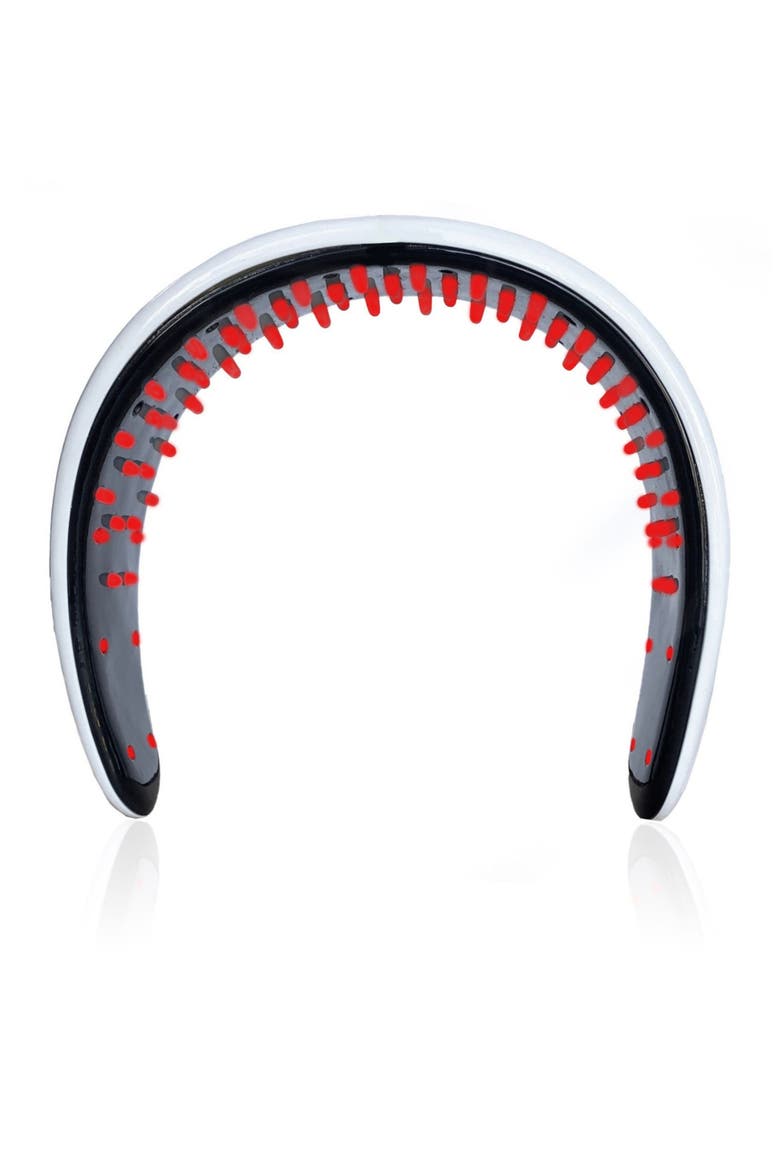 Intesive Red LED Headband Supporting Growth, Main, color, WHITE