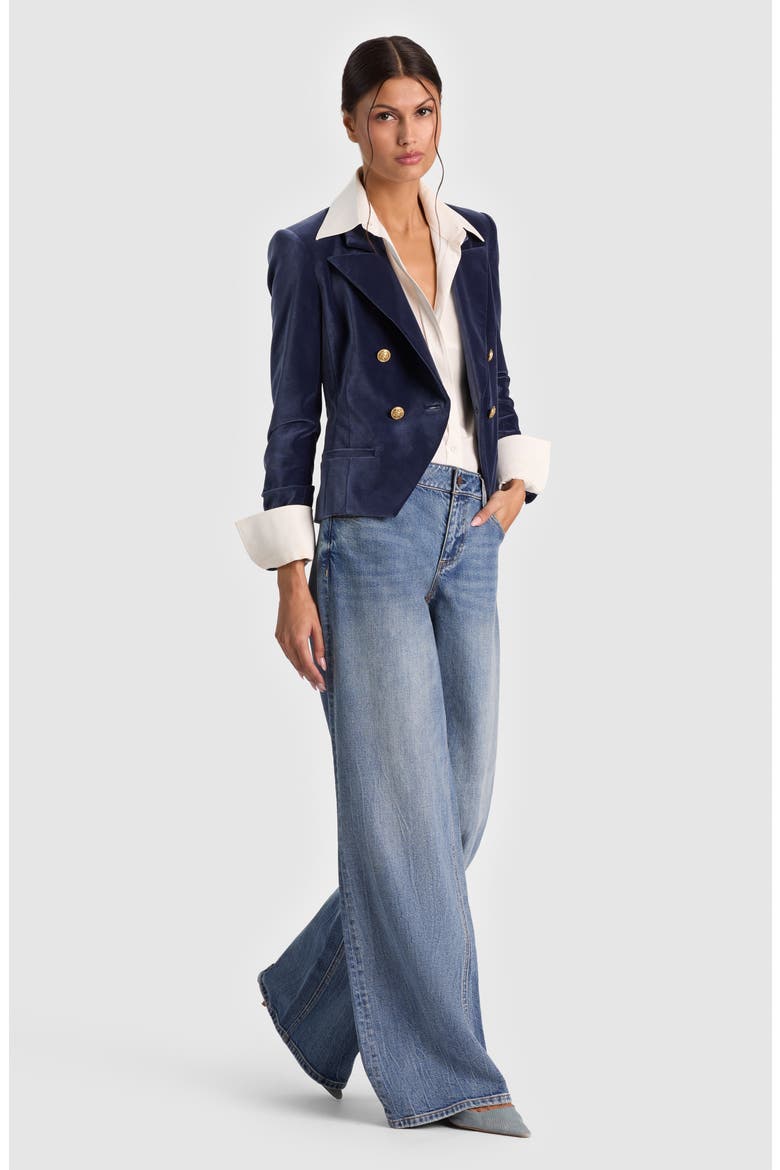 Sable Double Breasted Blazer, Alternate, color, MIDNIGHT BLUE