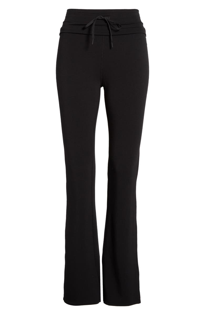 Zella Weekend French Terry Pants, Alternate, color, Black