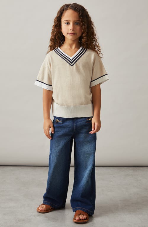 Reiss Kids Ida Sr V-neck Sweater In Brown