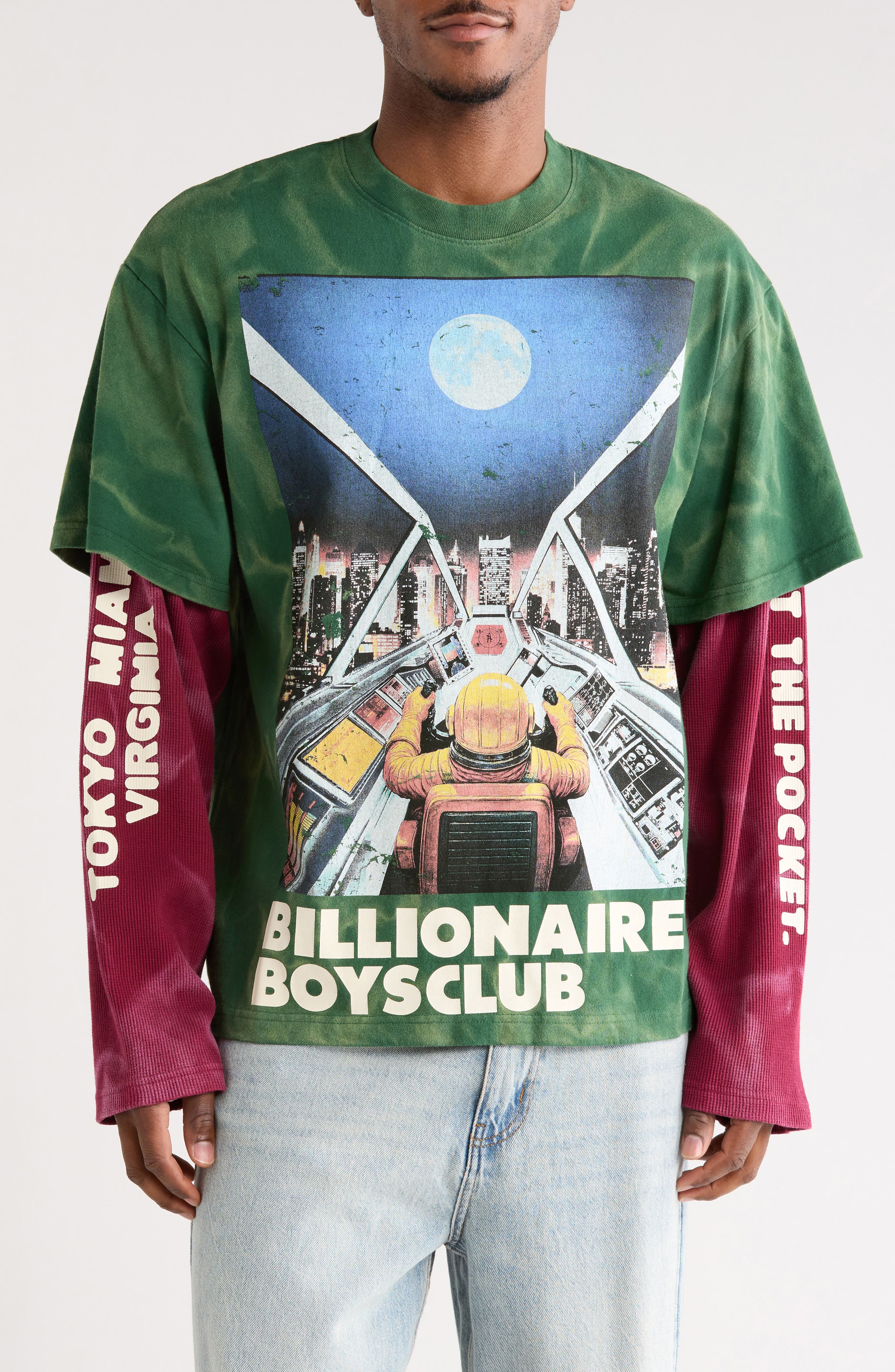 Arrivals Layered Cotton Graphic T-Shirt