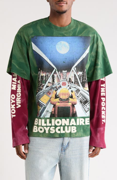 Arrivals Layered Cotton Graphic T-Shirt