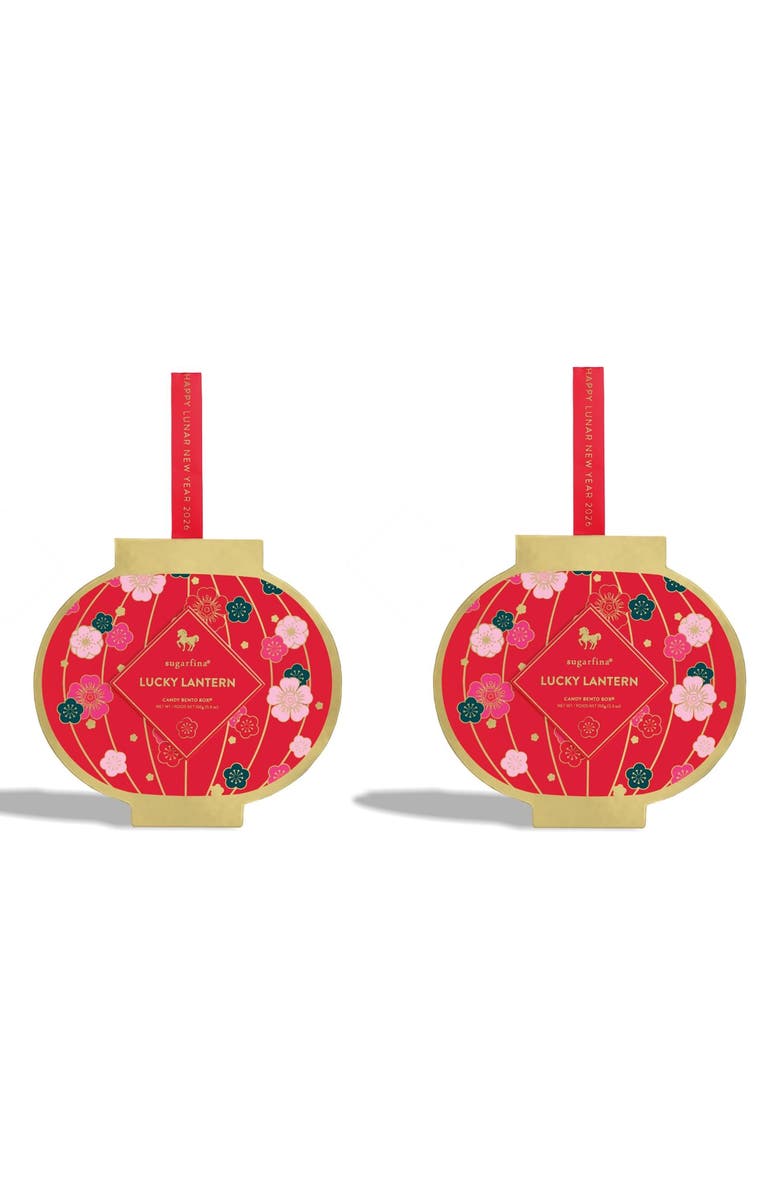 sugarfina Lucky Lantern 2-Pack Bento Boxes, Main, color, 