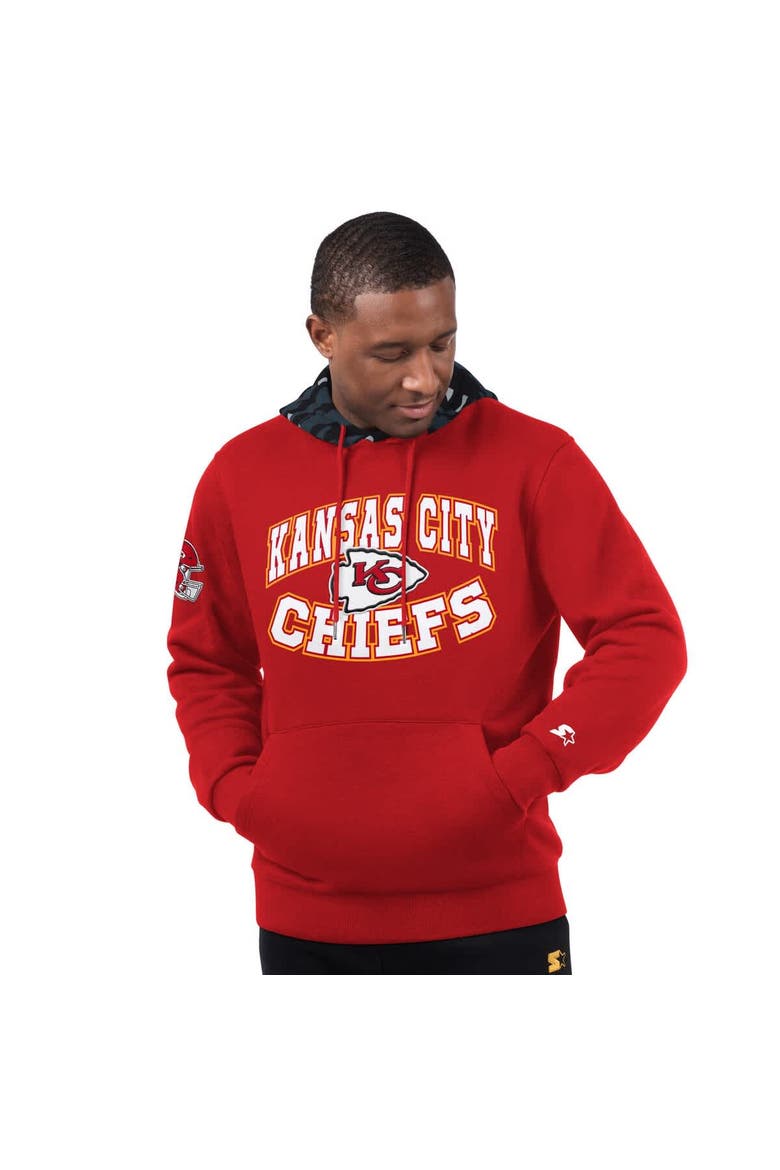 Men's Starter Red Kansas City Chiefs Thursday Night Gridiron Pullover Hoodie, Alternate, color, Red