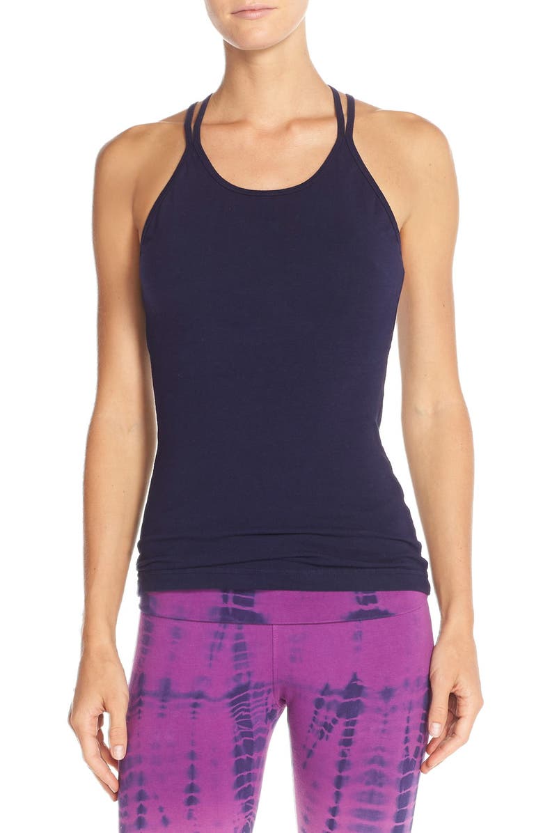 Hard Tail 'Double Cross' Stretch Cotton Camisole, Main, color, 