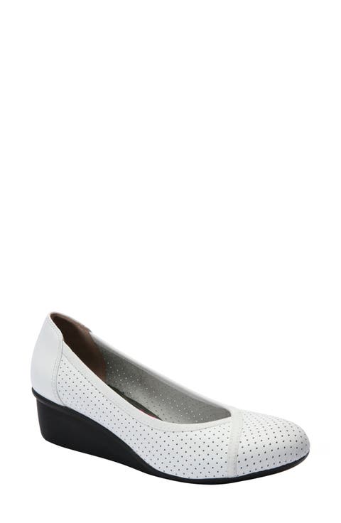 Evelyn Perforated Wedge Pump (Women)