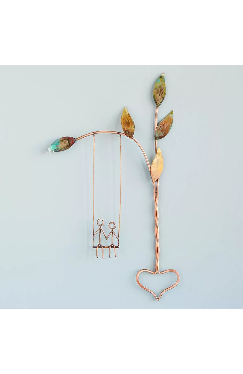 Uncommon Goods Rooted in Love Swing Sculpture by Haw Creek Forge, Alternate, color, Loving Couple