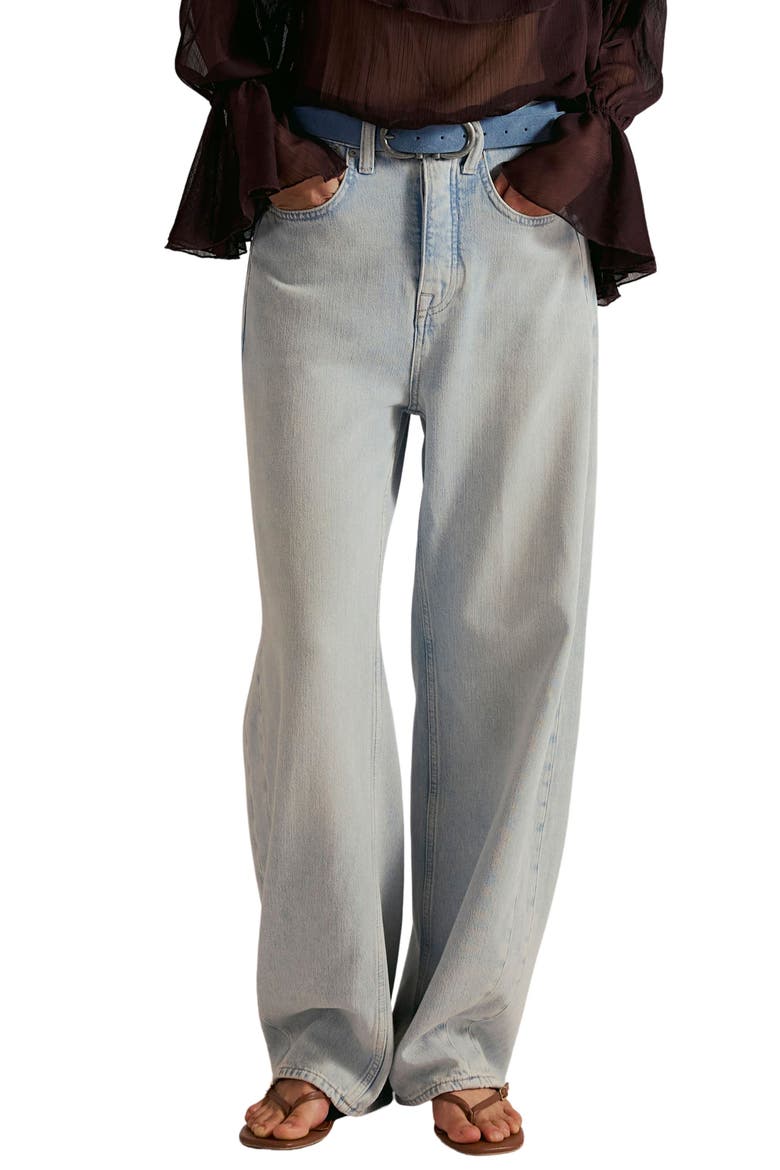 Truro Relaxed Wide Leg Jeans, Main, color, BEACH PLEASE