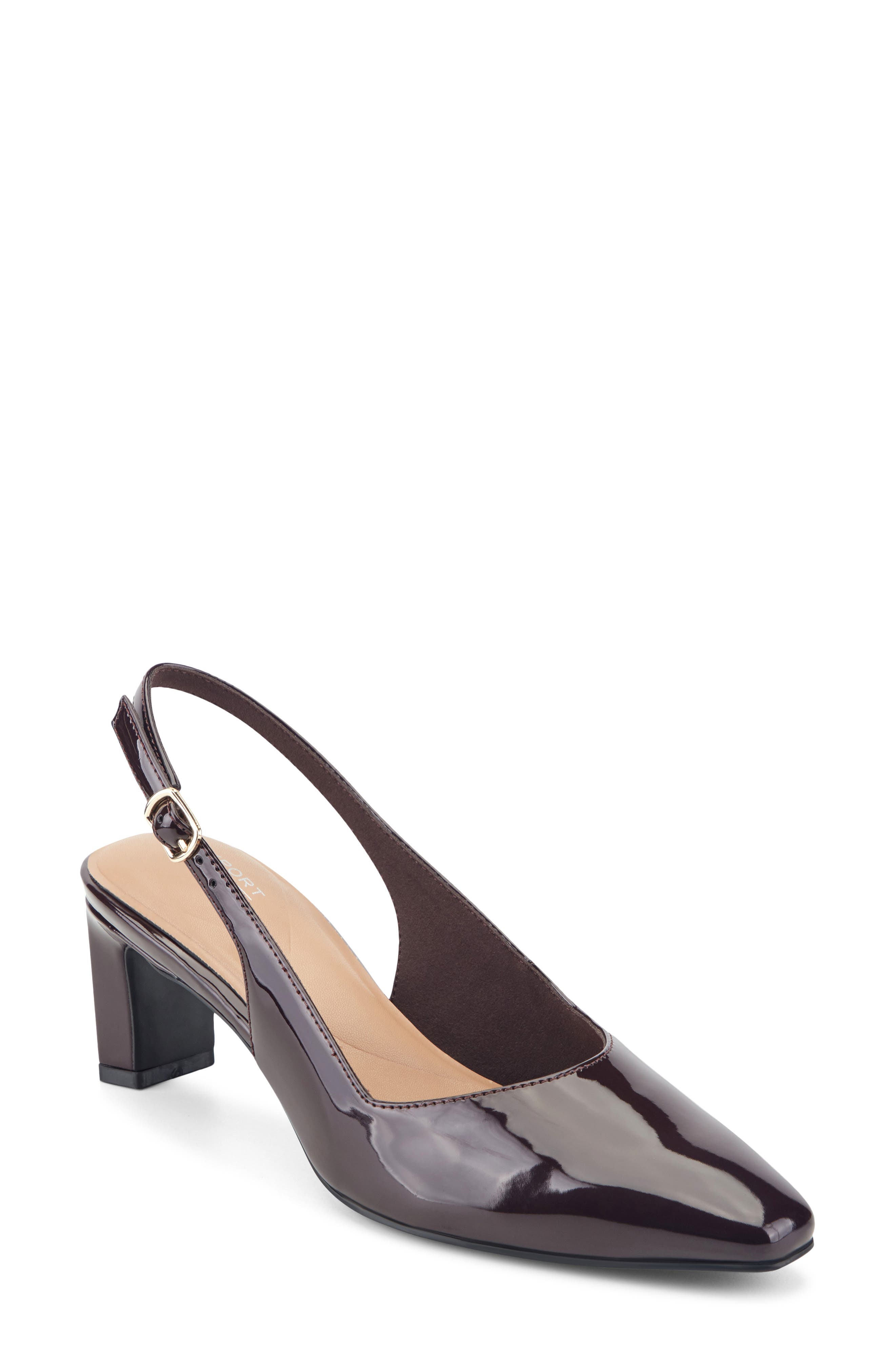 Rockport Mayla Total Motion Slingback Pump, Main, color, Dark Red