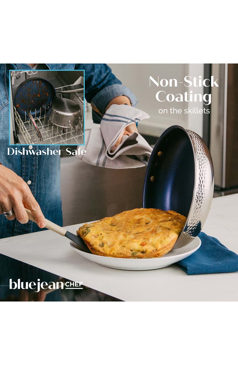 Blue Jean Chef 9-Piece Stainless Steel Cookware Set, Alternate, color, Silver