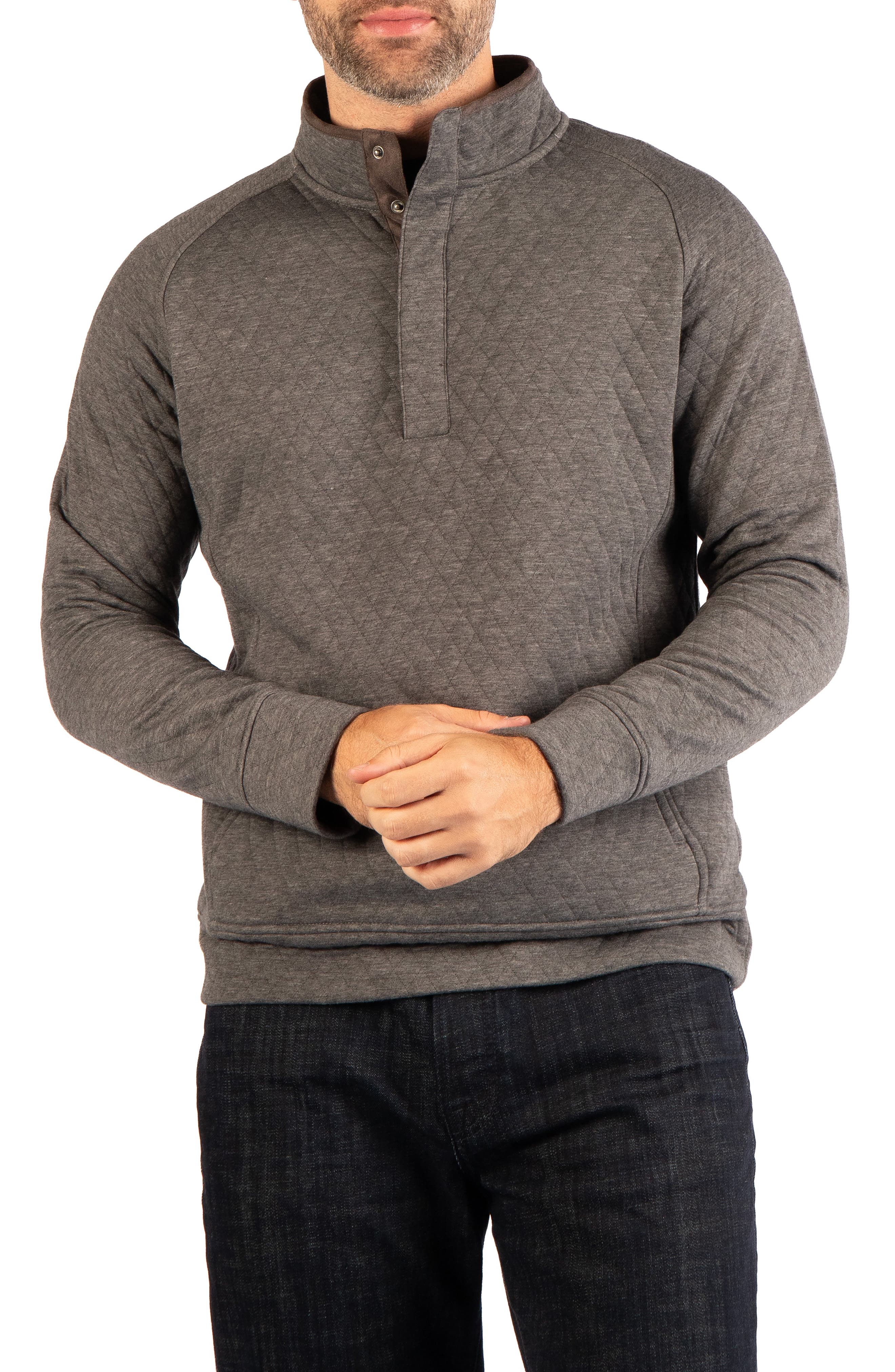 Quilted Snap Pullover