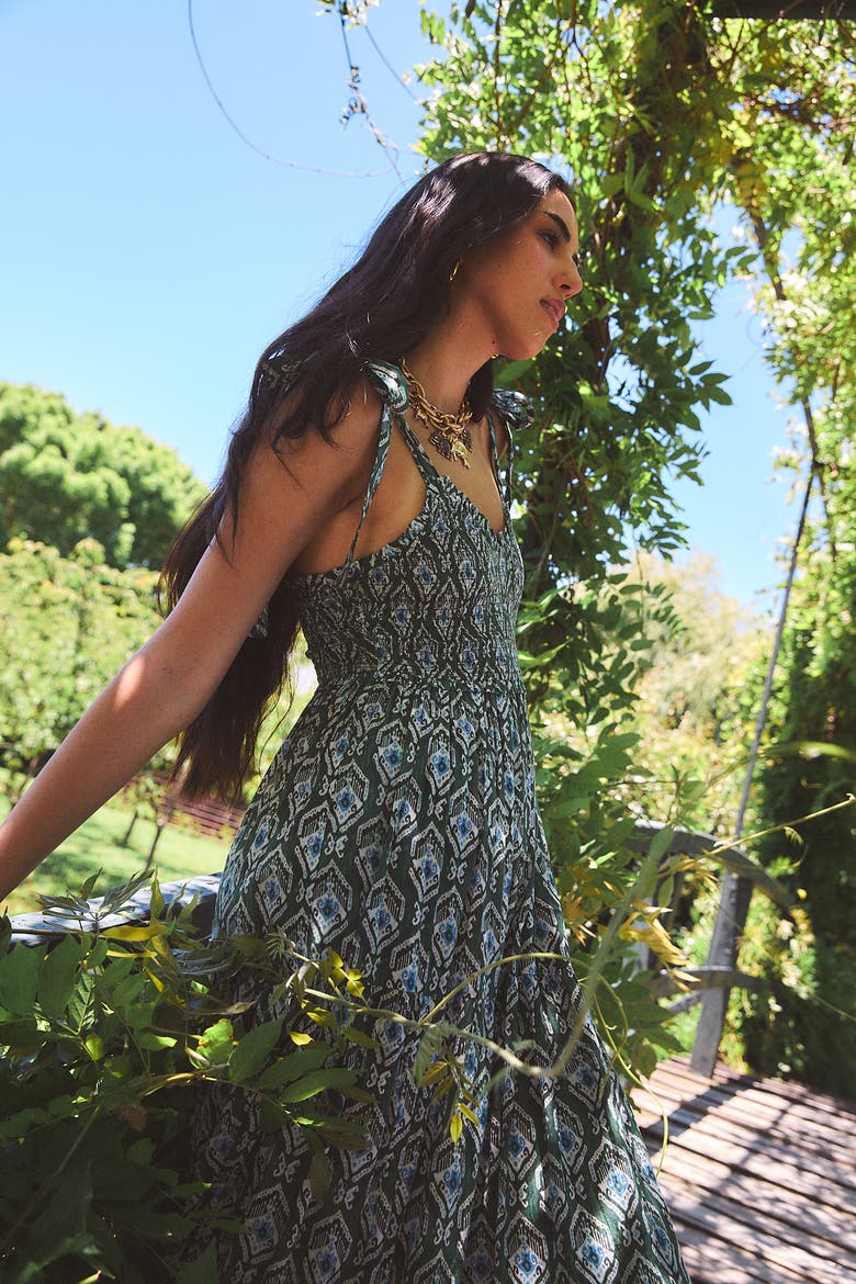 Reece Maxi Dress, Alternate, color, Green Indra