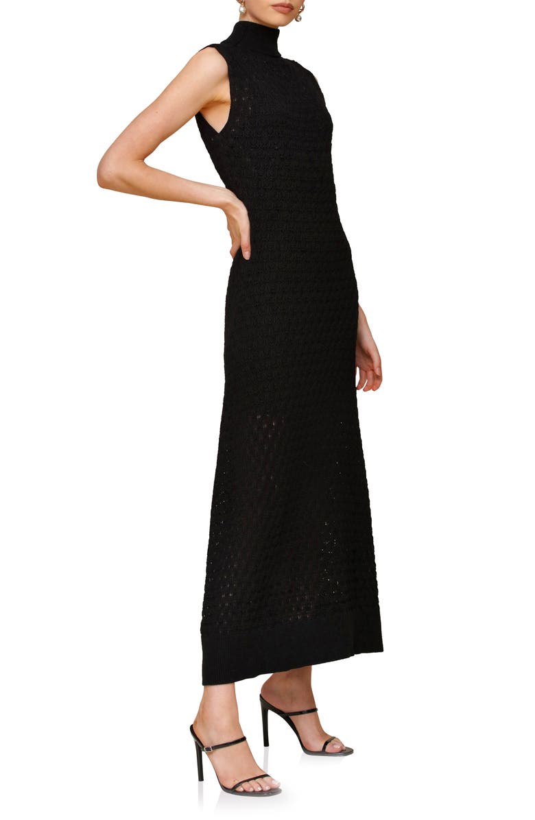 Avec Les Filles Open Stitch Maxi Sweater Dress, Alternate, color, 