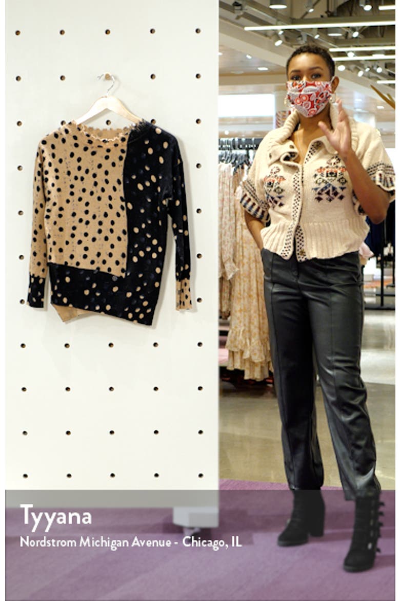 Mix & Mingle Colorblock Dot Print Sweater video