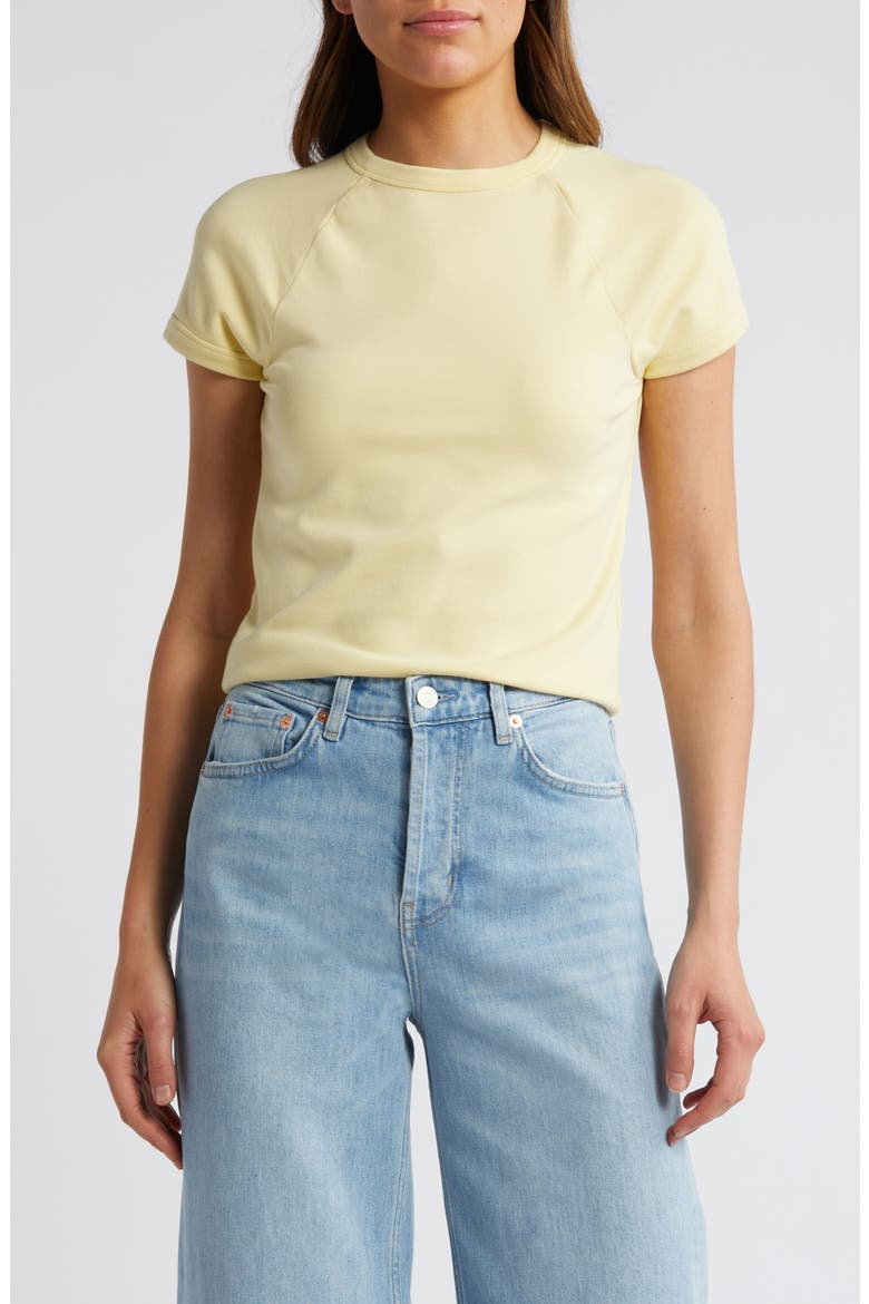 Raglan Sleeve Baby Tee, Main, color, CANDLELIGHT