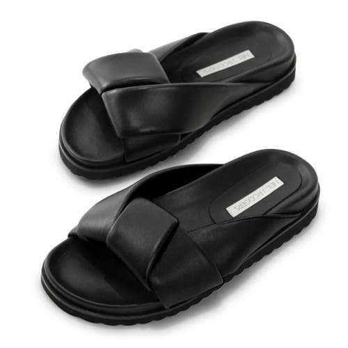 Shop Neil J. Rodgers Obi Slide In Black Nappa