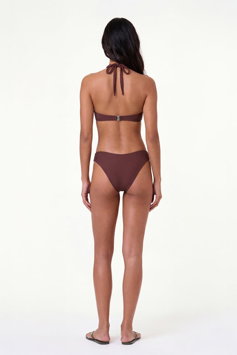 Ondine Macrame Bikini Top, Alternate, color, Espresso