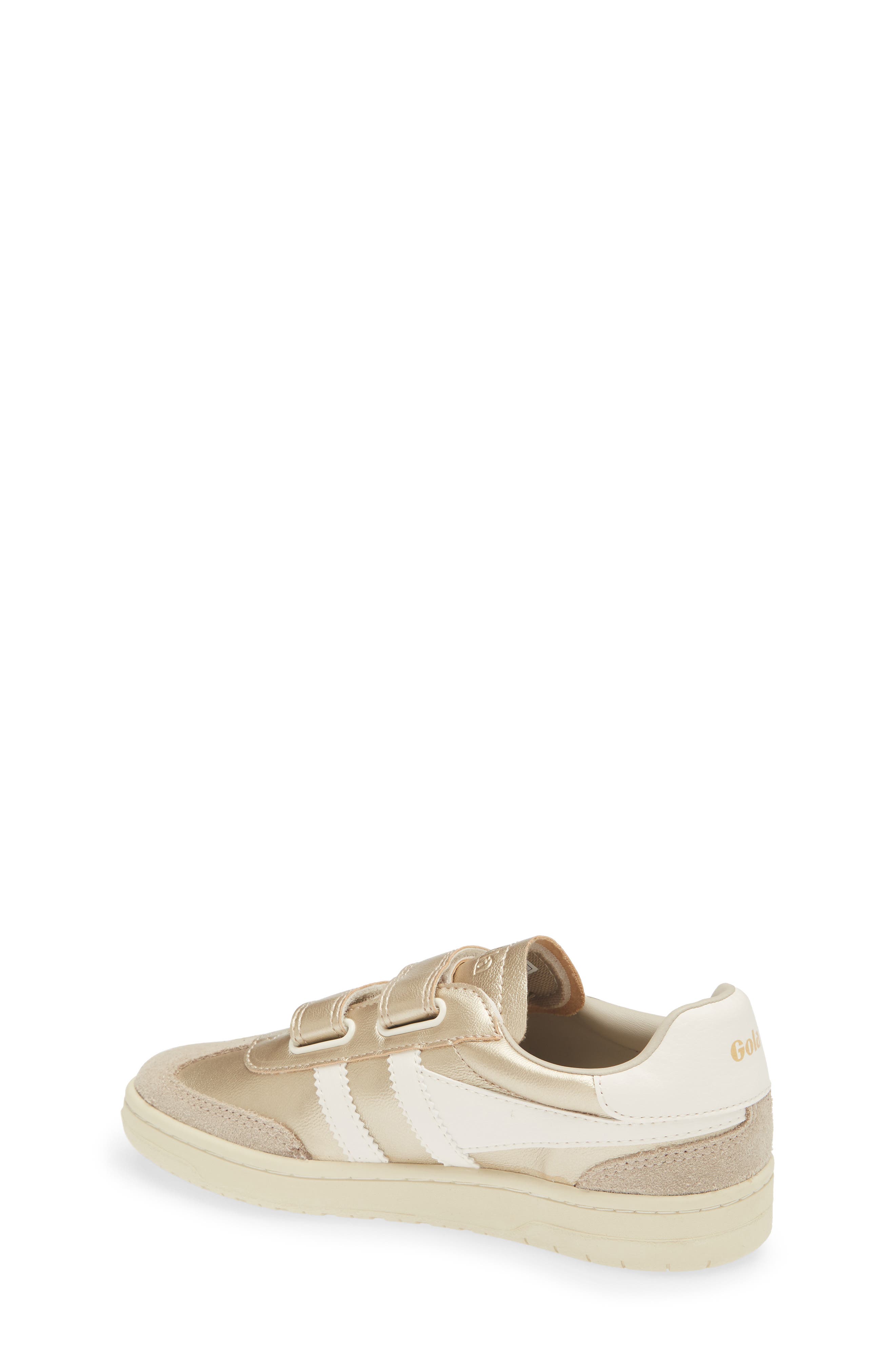 Kids' Viper Glimmer Strap Sneaker, Alternate, color, GOLD/ OFF WHITE