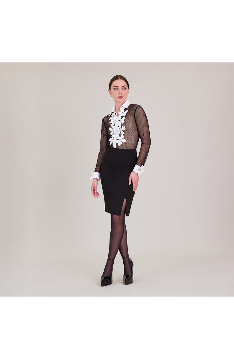 Anne Fontaine Terra Shirt, Alternate, color, Black