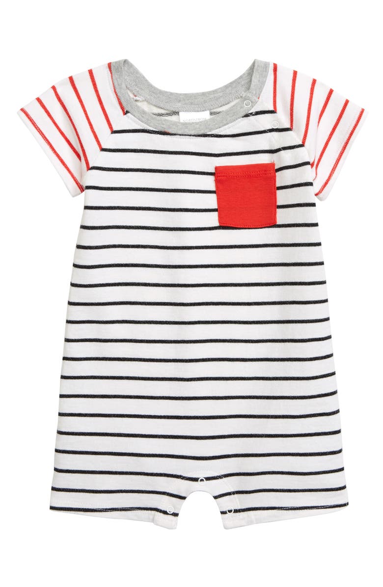 Nordstrom Baby Stripe Romper, Main, color, 