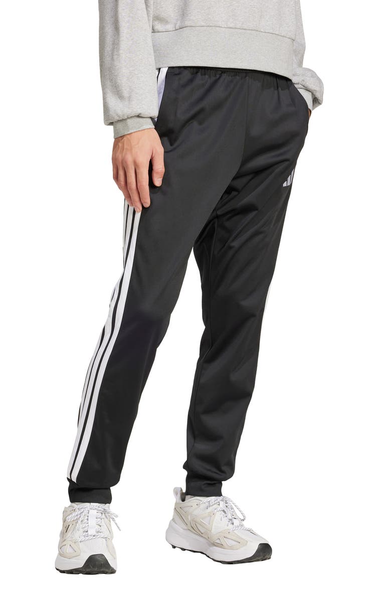 adidas 3-Stripes Tricot Joggers, Main, color, Black/White