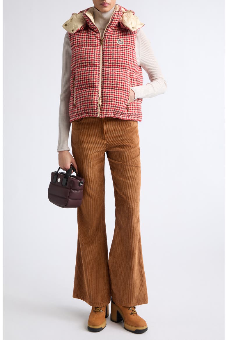 Corduroy Flare Leg Pants, Alternate, color, BROWN