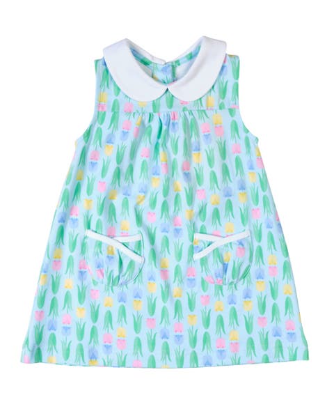 Printed Knit Tulip Pocket Dress (Baby)
