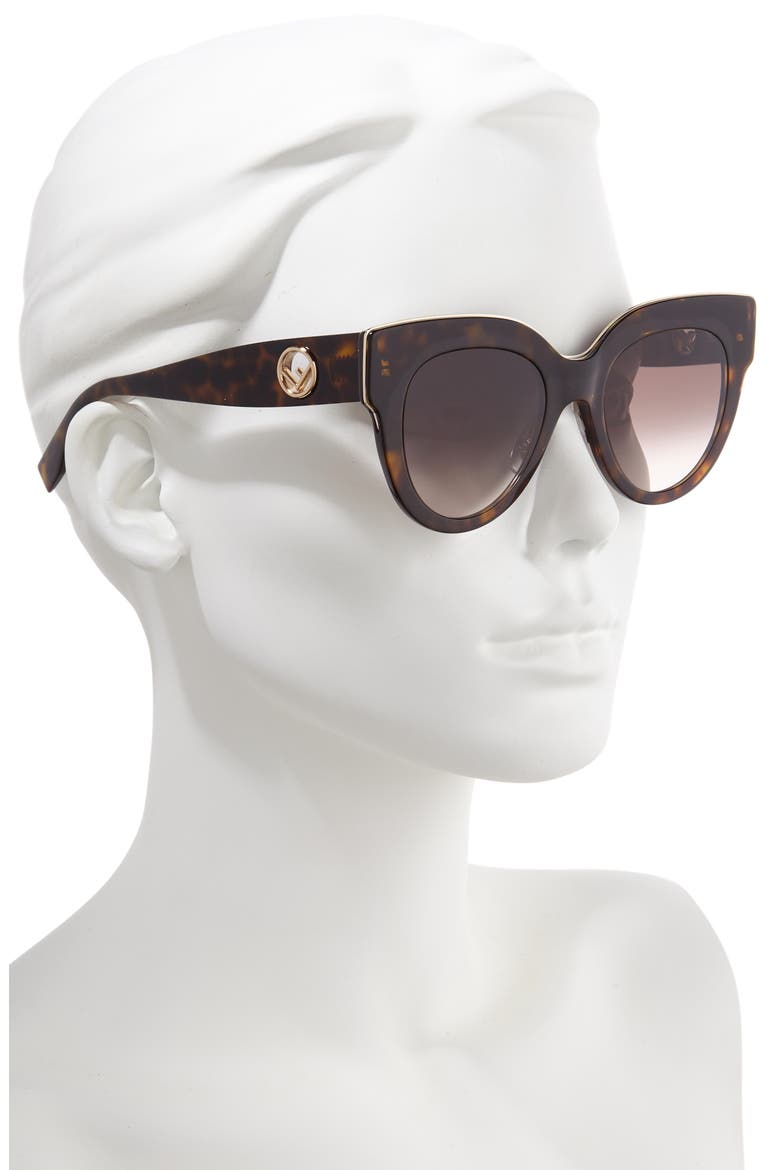 51mm Sunglasses, Alternate, color, DKHAVANA