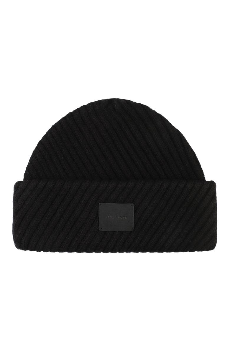 AllSaints Traveling Rib Skull Cap Beanie, Main, color,