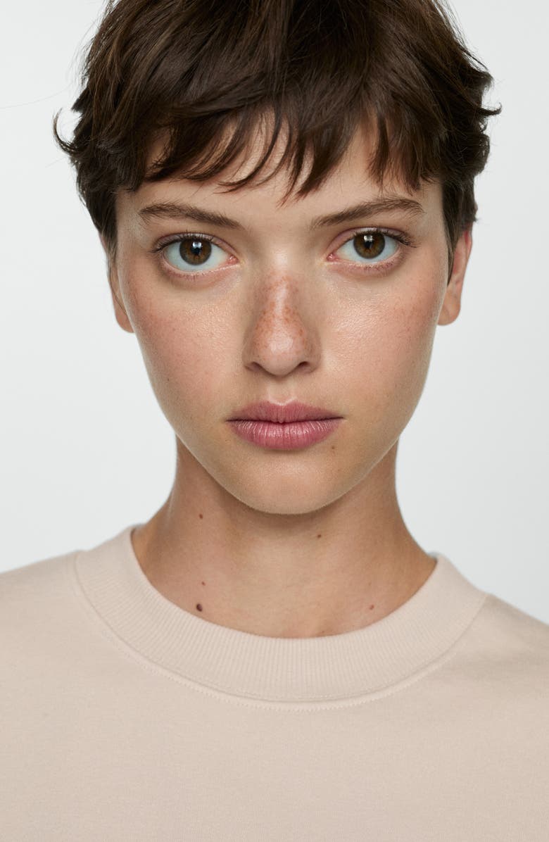 MANGO Wide Leg Cotton Drawstring Pants, Alternate, color, 