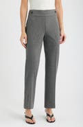 AK ANNE KLEIN Side Tab Pull On Trousers