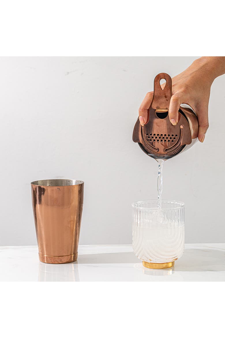 Boston Cocktail Shaker Set, Weighted, Antique Copper, Alternate, color, Antique Copper