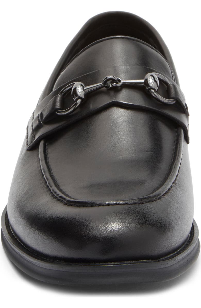 NORDSTROM RACK Payce Horsebit Loafer, Alternate, color, Black Leather