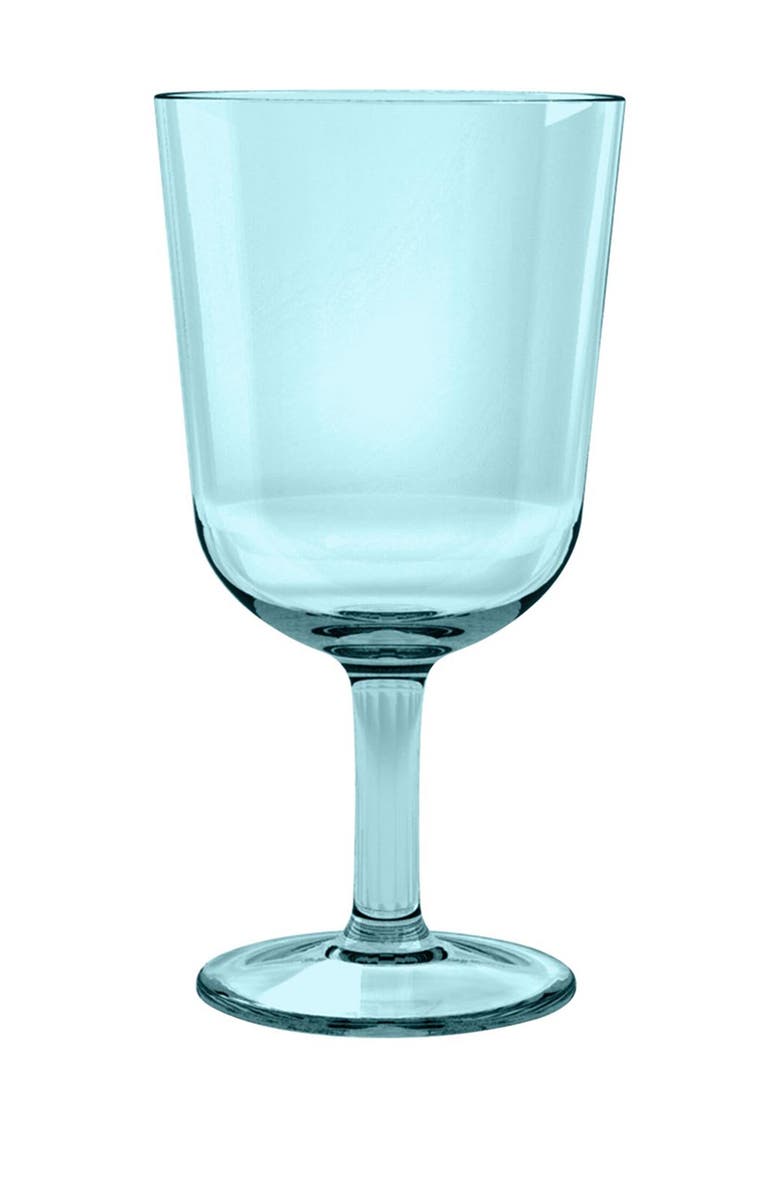 TarHong 6-Pack 16 oz. Simple Acrylic Wine Glasses, Main, color, Aqua