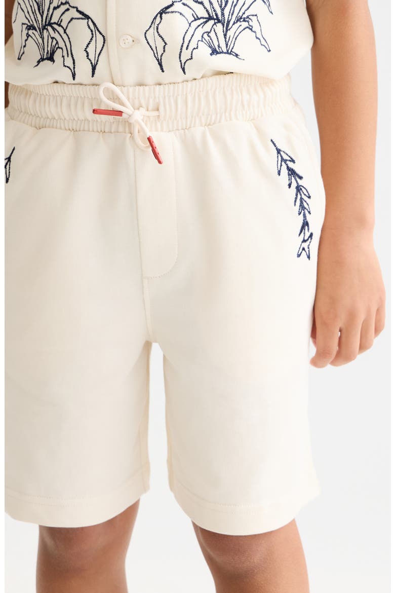Kids' Relaxed Fit Sweat Shorts, Alternate, color, EGGNOG