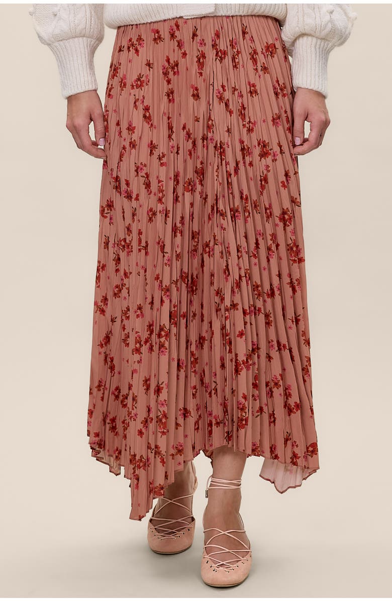 Rebecca Taylor Celeste Skirt, Alternate, color, Persimmon Multi