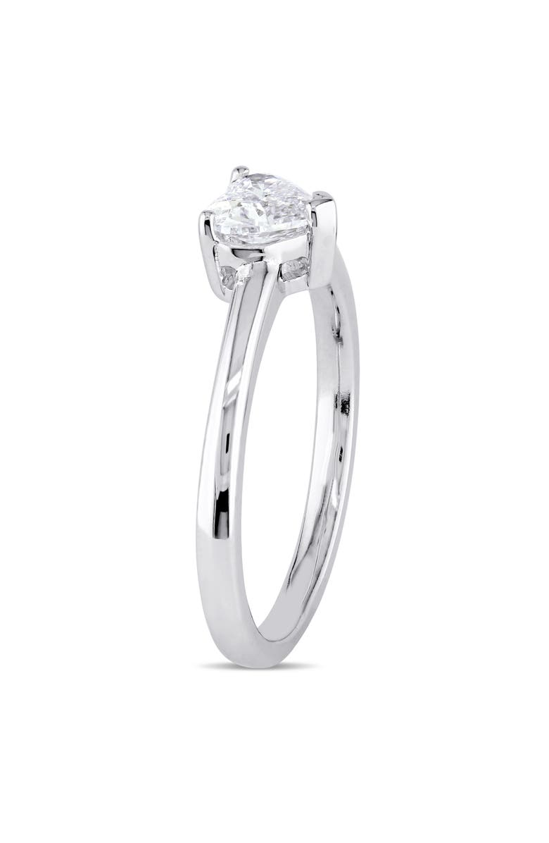 Julianna B. Diamond Solitaire Heart Engagement Ring 14k, Alternate, color, 14K White Gold