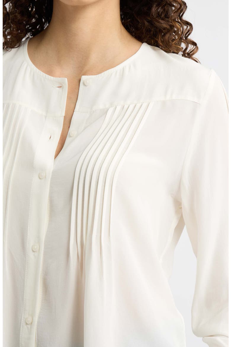 Pintuck Top, Alternate, color, IVORY PRISTINE
