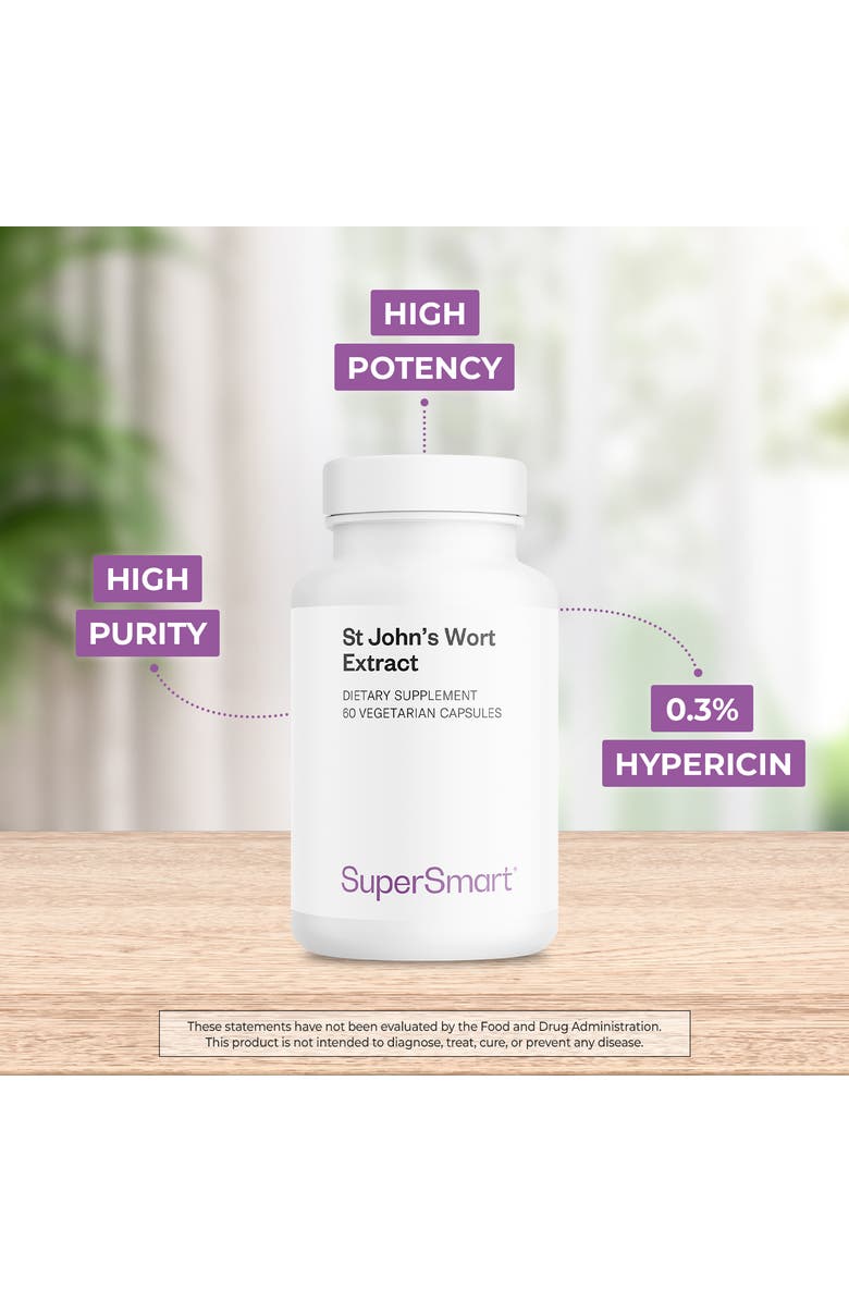 SuperSmart St John's Wort Extract 900mg, Alternate, color, NO COLOR