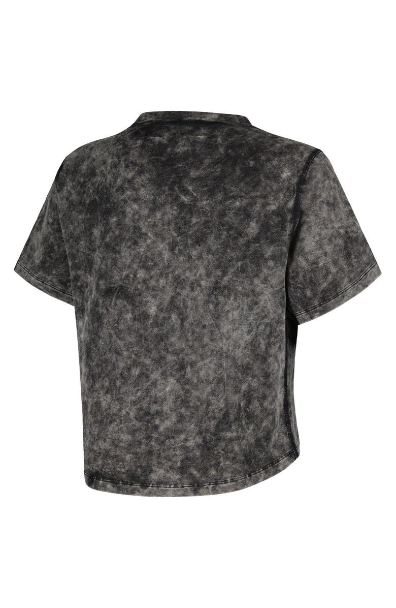 KADYLUXE Women's Black Kentucky Wildcats Vintage Wash Milky Silk Cropped T-Shirt, Alternate, color, Black