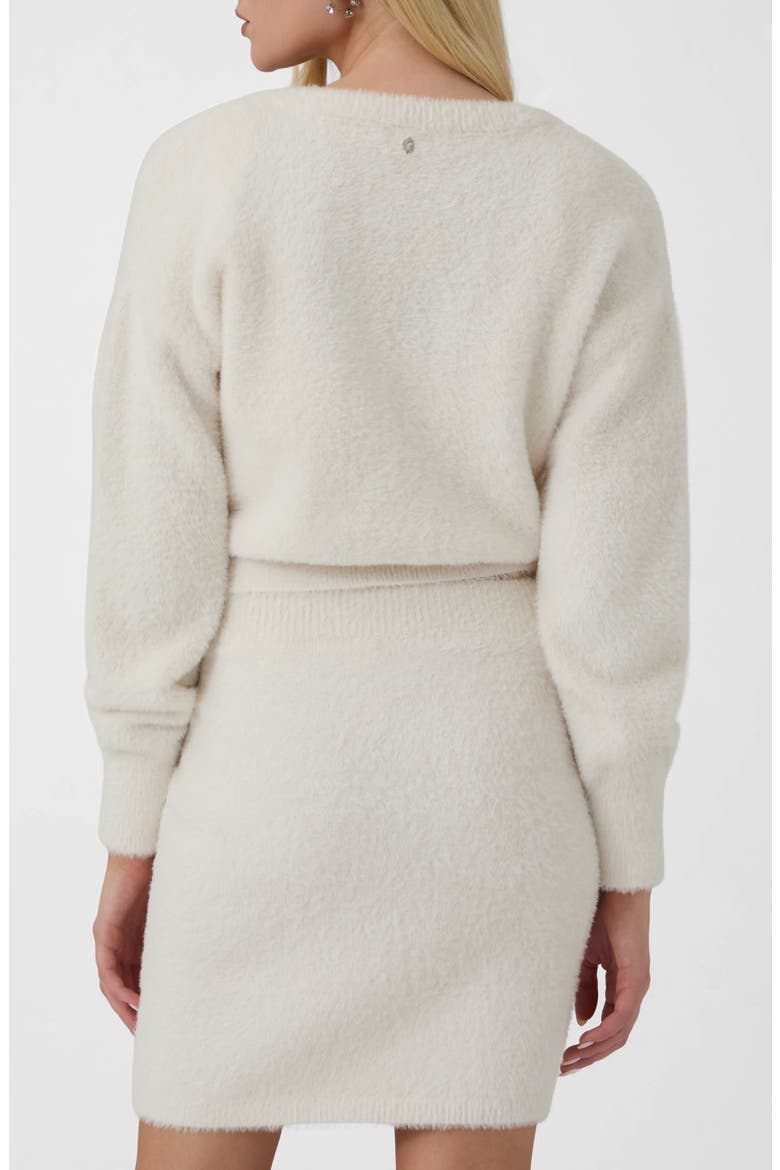 Kara Bow Cardigan, Alternate, color, IVORY