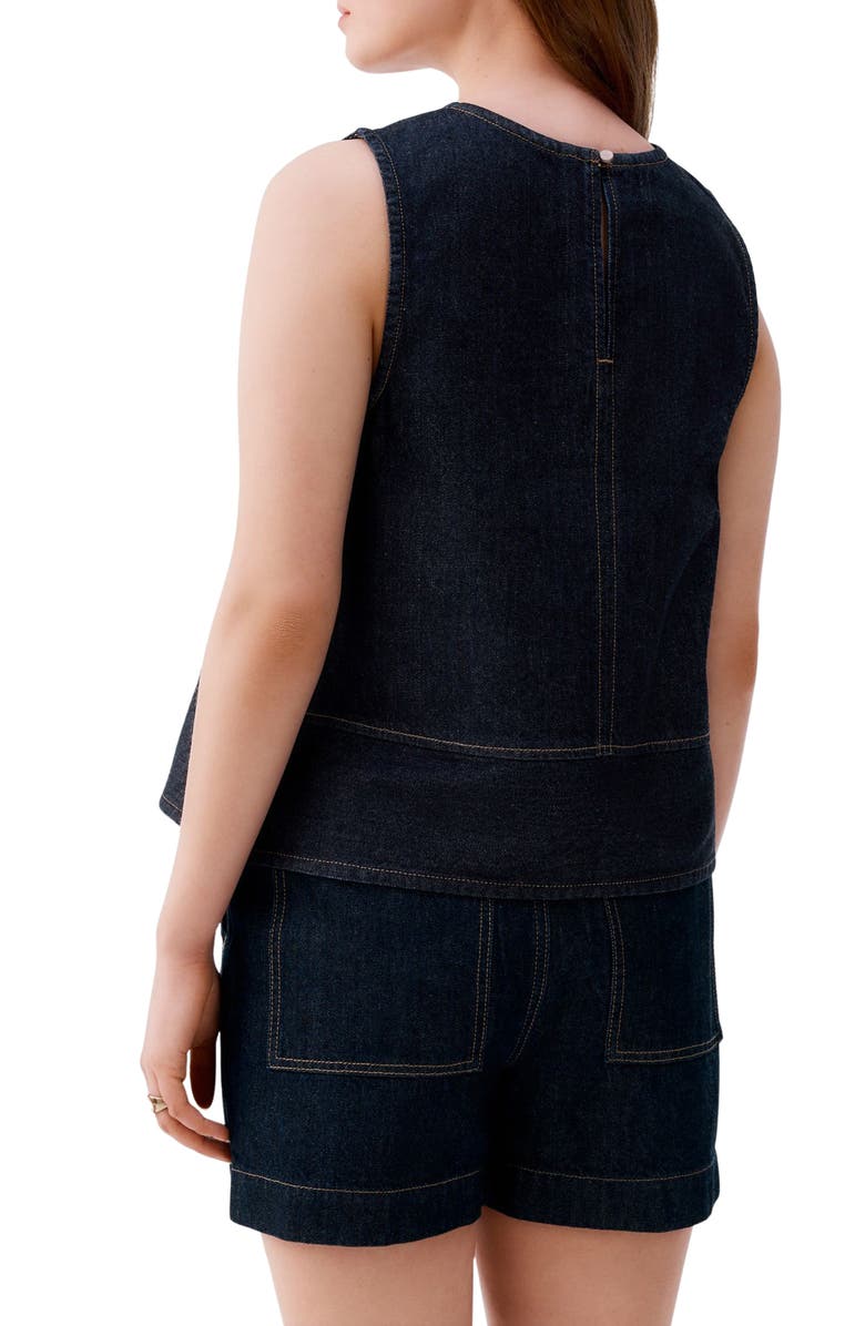 NEXT Denim Shell Top, Alternate, color, Blue